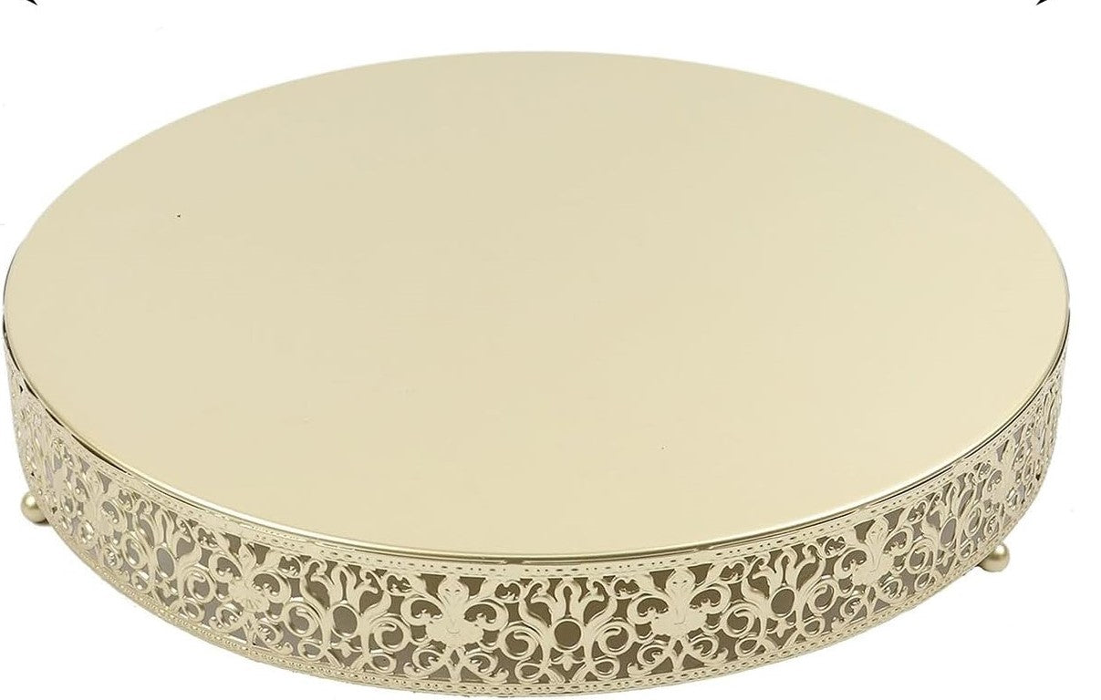 LOCATION PRESENTOIR A GATEAU EN METAL OR 41 CM