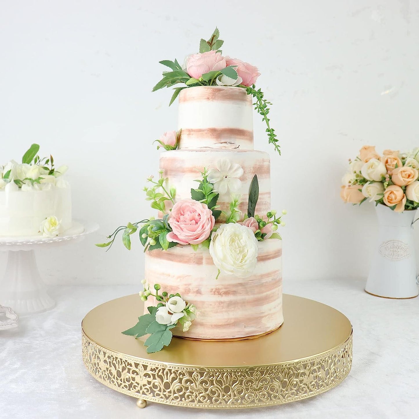 LOCATION PRESENTOIR A GATEAU EN METAL OR 41 CM
