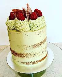 Cake Pistache Framboises façon Cake design (sans décoration)