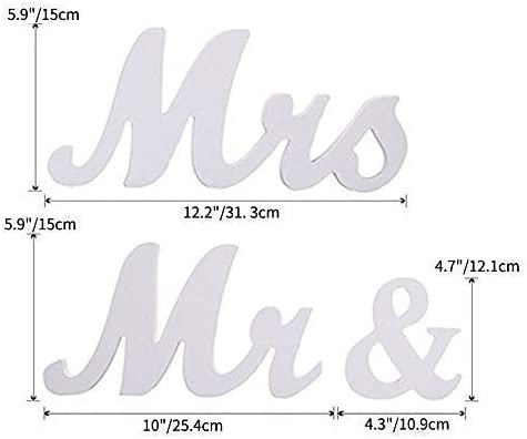 Mr & Mrs décoration de mariage