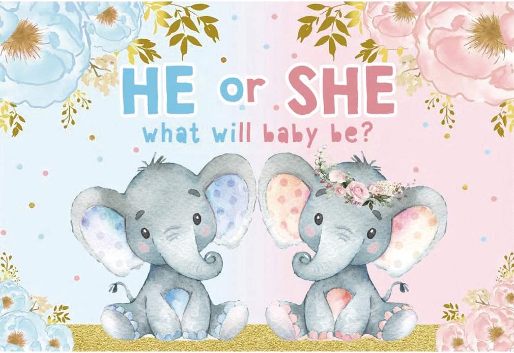 Toile Gender Reveal Éléphant